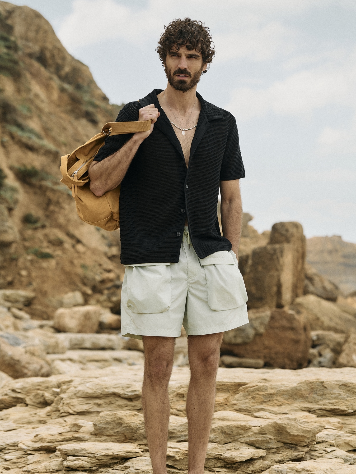 Image number 6 showing, 6" Nylon Multi-Pocket Pull-On Short