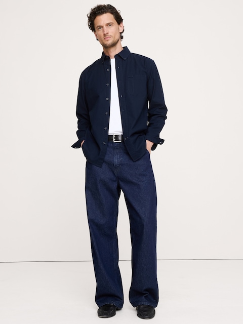 Standard-Fit Cotton Oxford Shirt