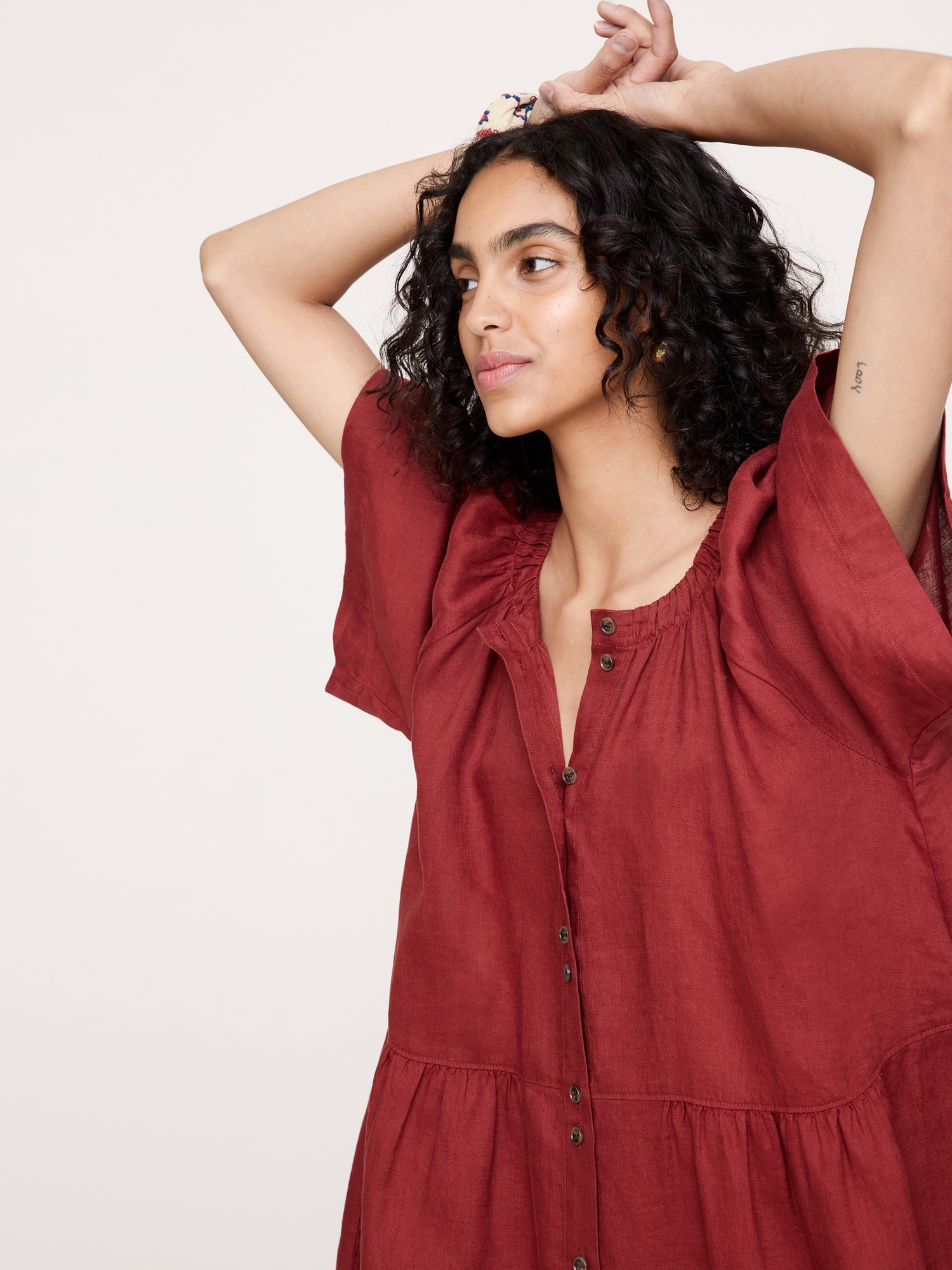 Image number 8 showing, Button-Up Mini Dress