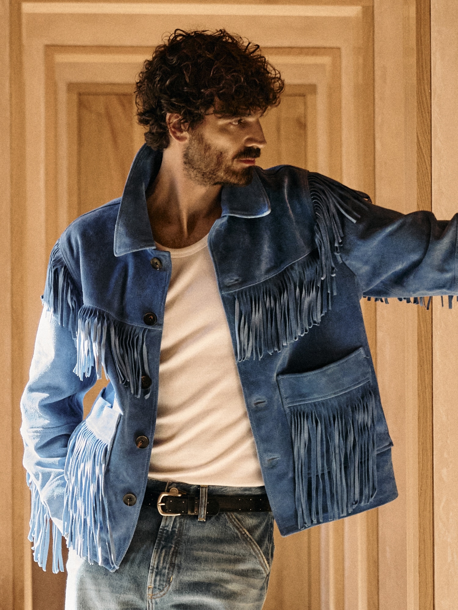 Image number 7 showing, Suede Fringe Jacket