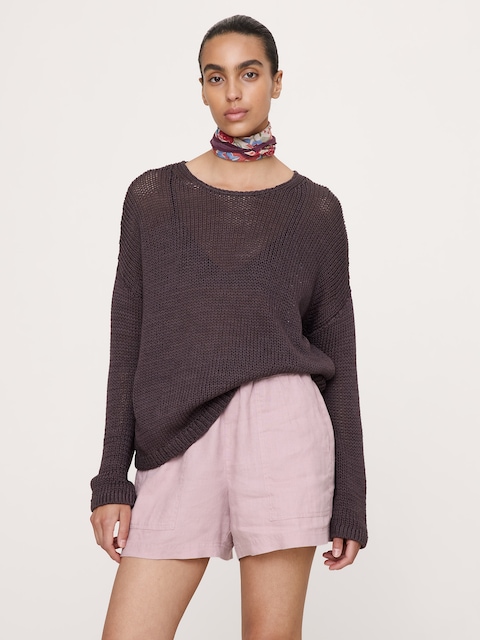 Coastal Cotton Crew-Neck Sweater