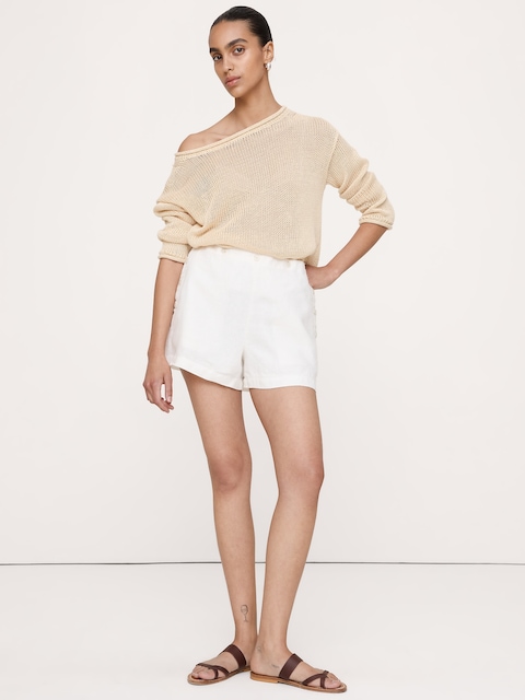 3.5" Linen Pull-On Sailor Short