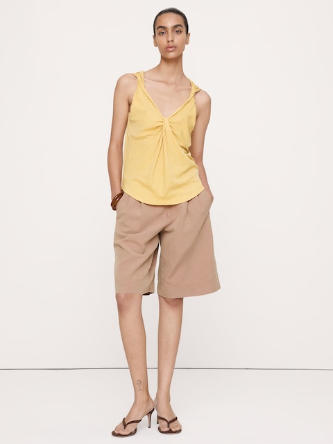 Cotton-Silk Twisted Tank