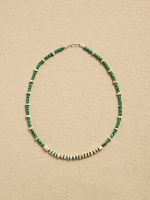 Archive Mixed Green Beaded Necklace