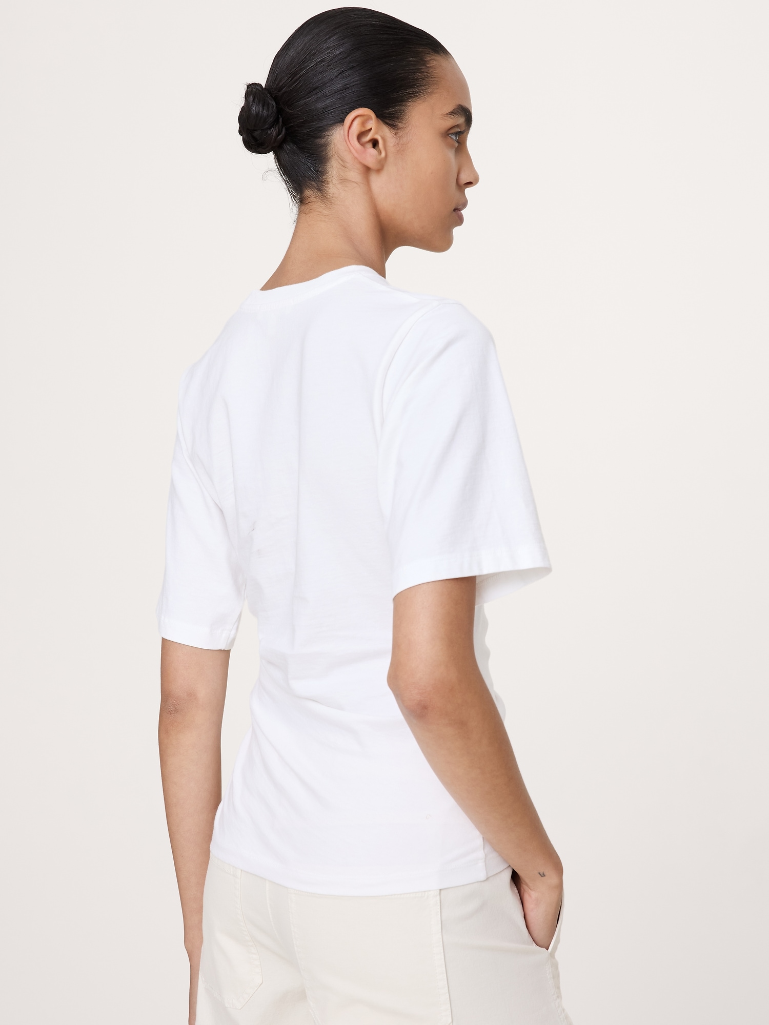 Image number 2 showing, Vintage Cotton Ruched-Side T-Shirt