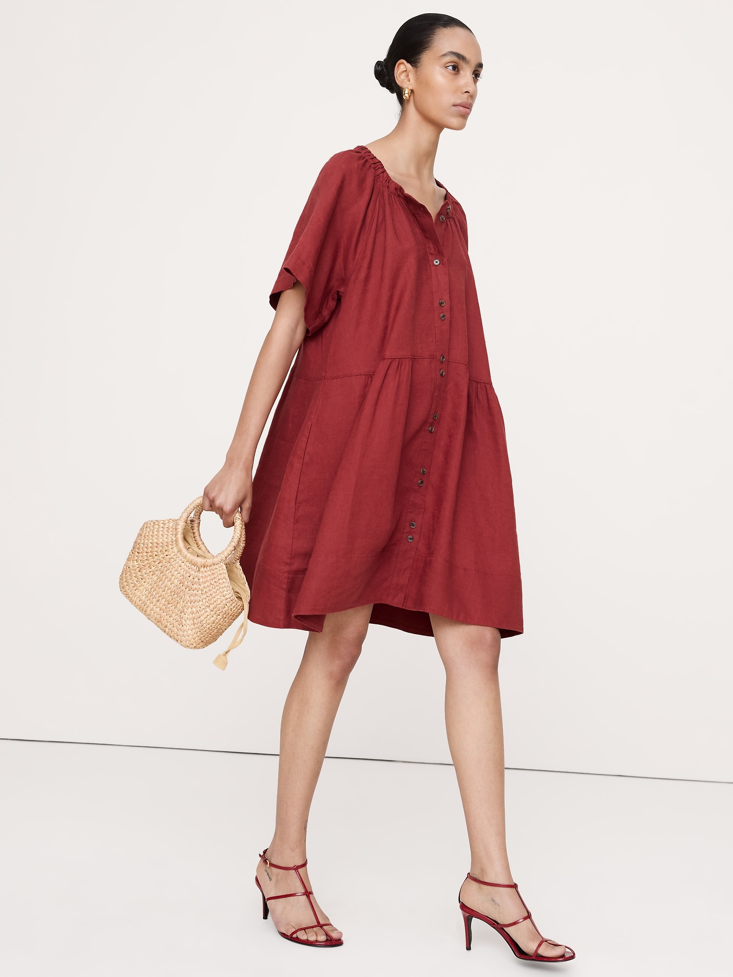 Image number 5 showing, Button-Up Mini Dress