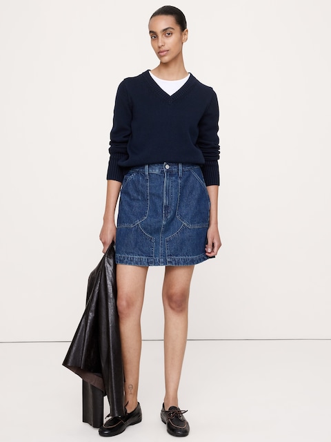 Denim Mini Skirt