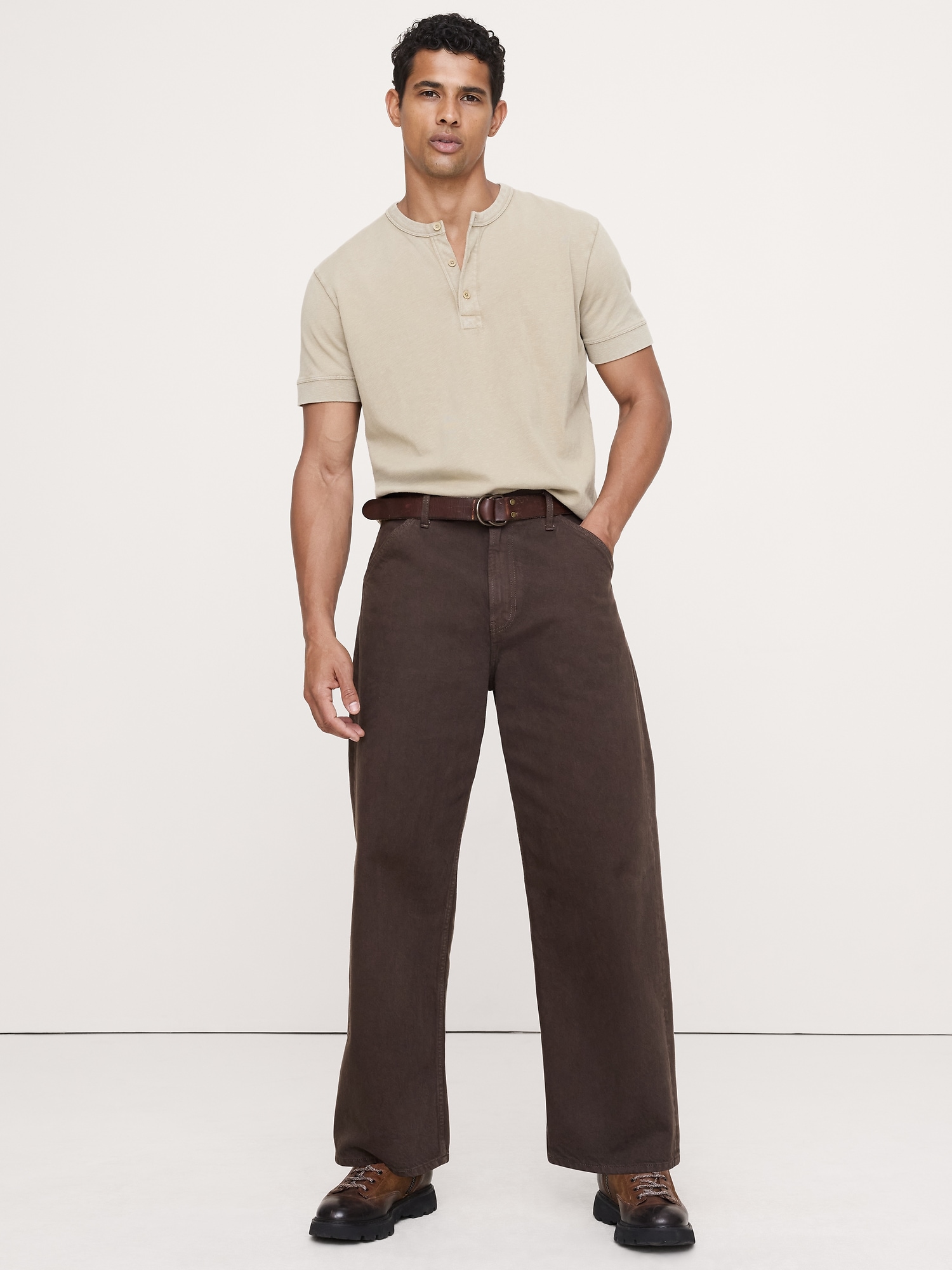 Image number 1 showing, Heritage Cotton Slub Henley T-Shirt