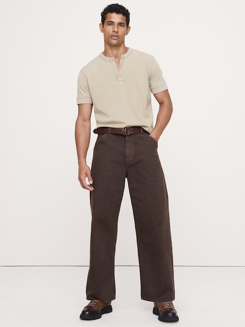 Heritage Cotton Slub Henley T-Shirt