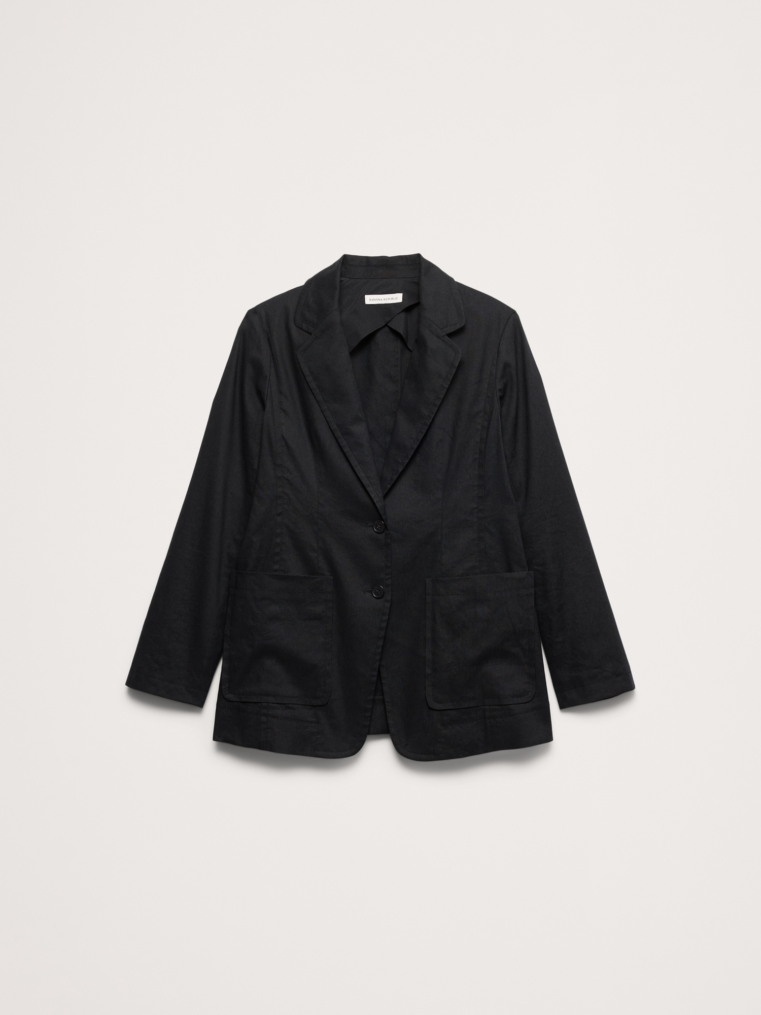 Image number 5 showing, Relaxed Stretch Linen-Viscose Blazer