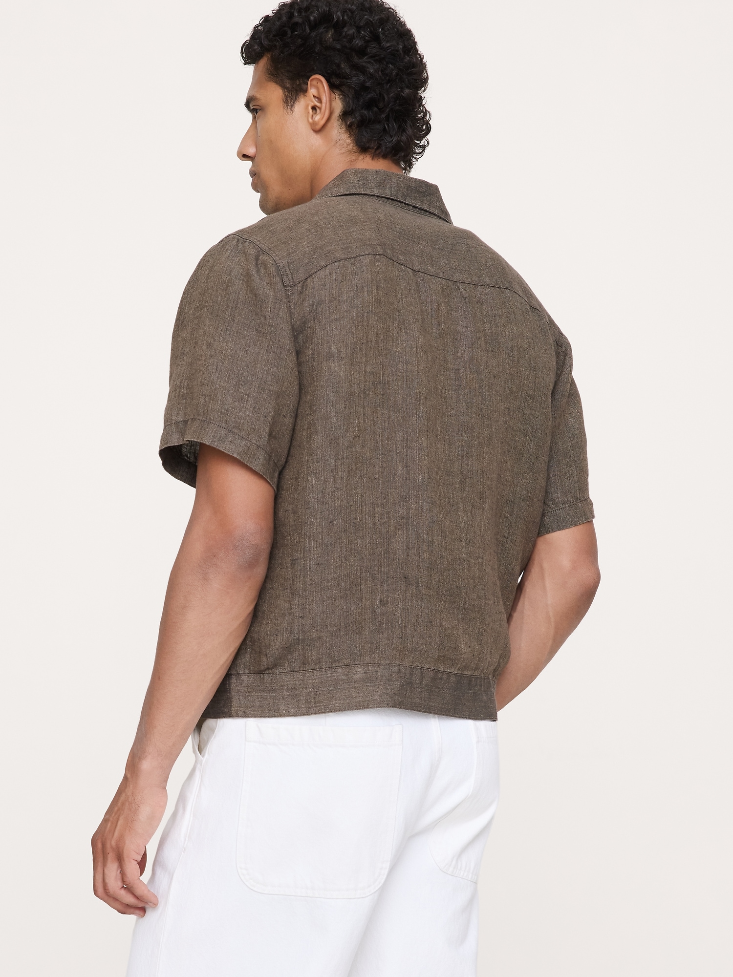 Image number 2 showing, Standard-Fit Linen Resort Shirt