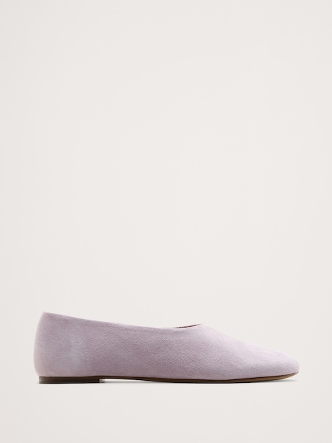Italian Suede Ballet Flat
