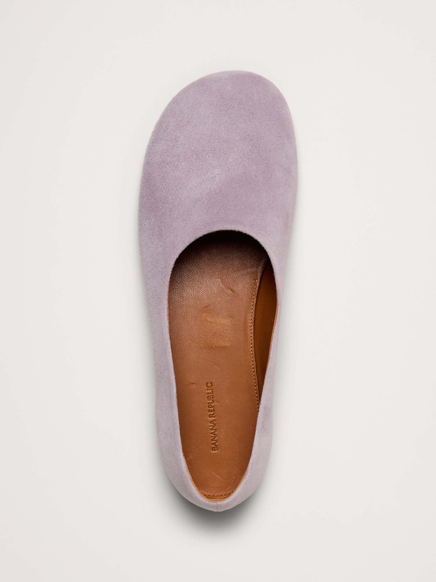 Женские балетки Banana Republic Italian Suede Ballet Flat, цвет: Сиреневый — фото 5