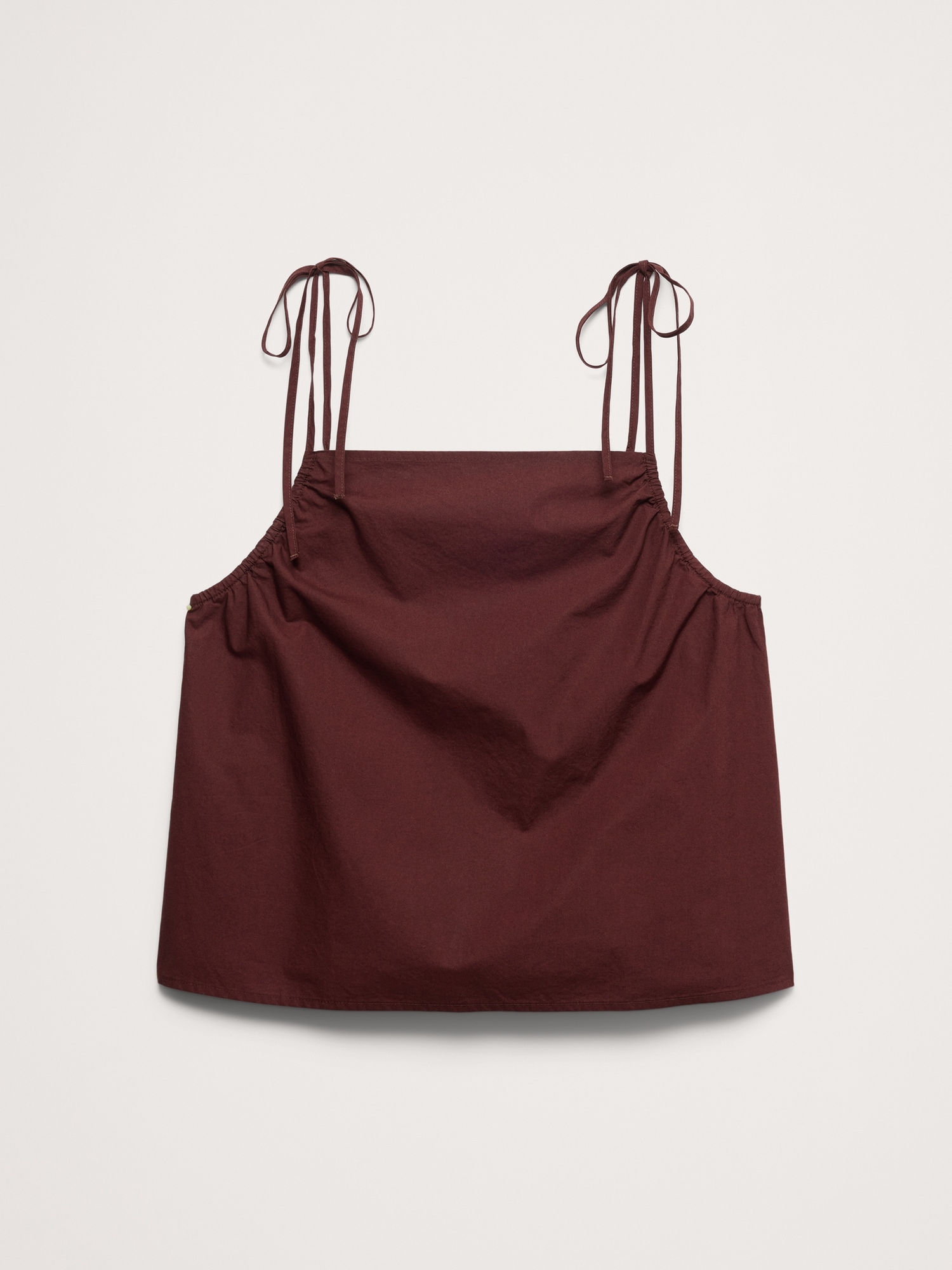 Image number 4 showing, Cotton Poplin Tie-Strap Tank