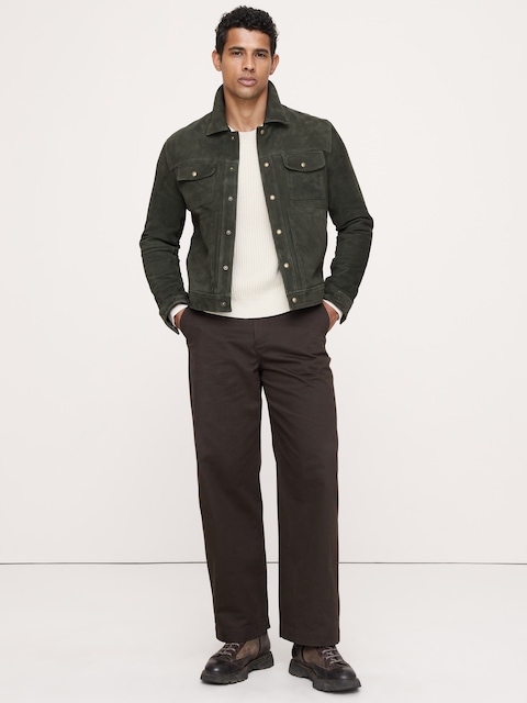 Suede Trucker Jacket