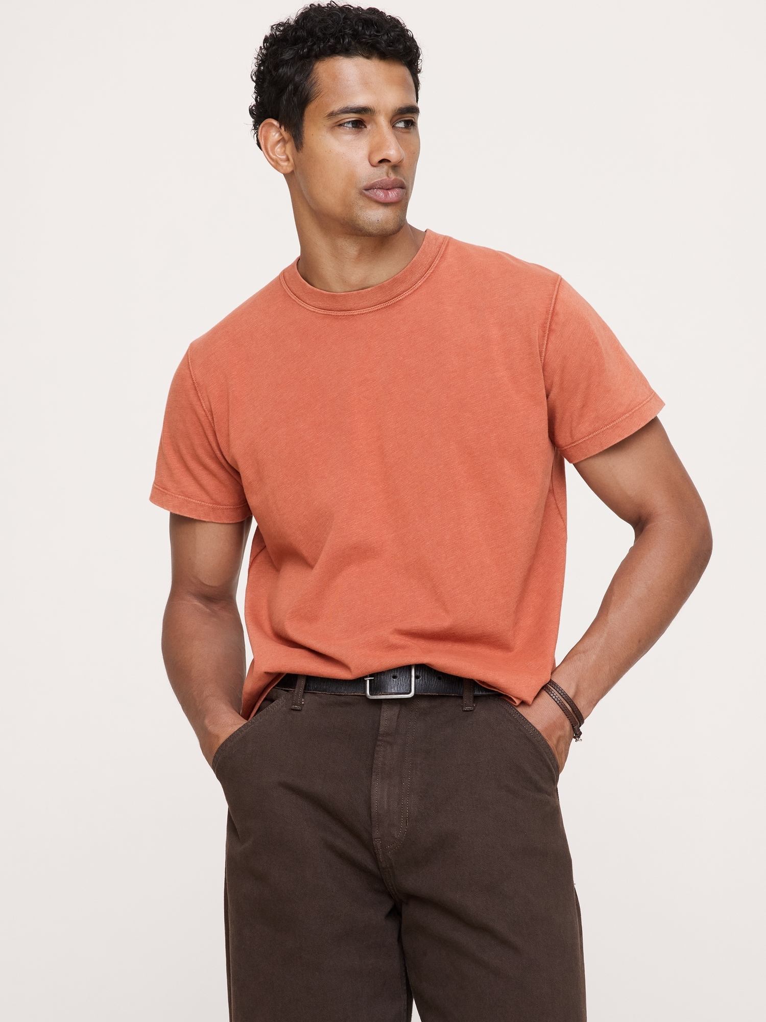 Image number 1 showing, Heritage Cotton Slub Crew-Neck T-Shirt