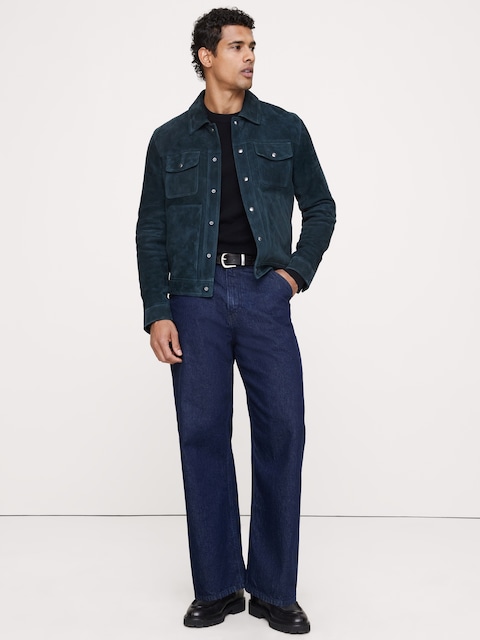Suede Trucker Jacket