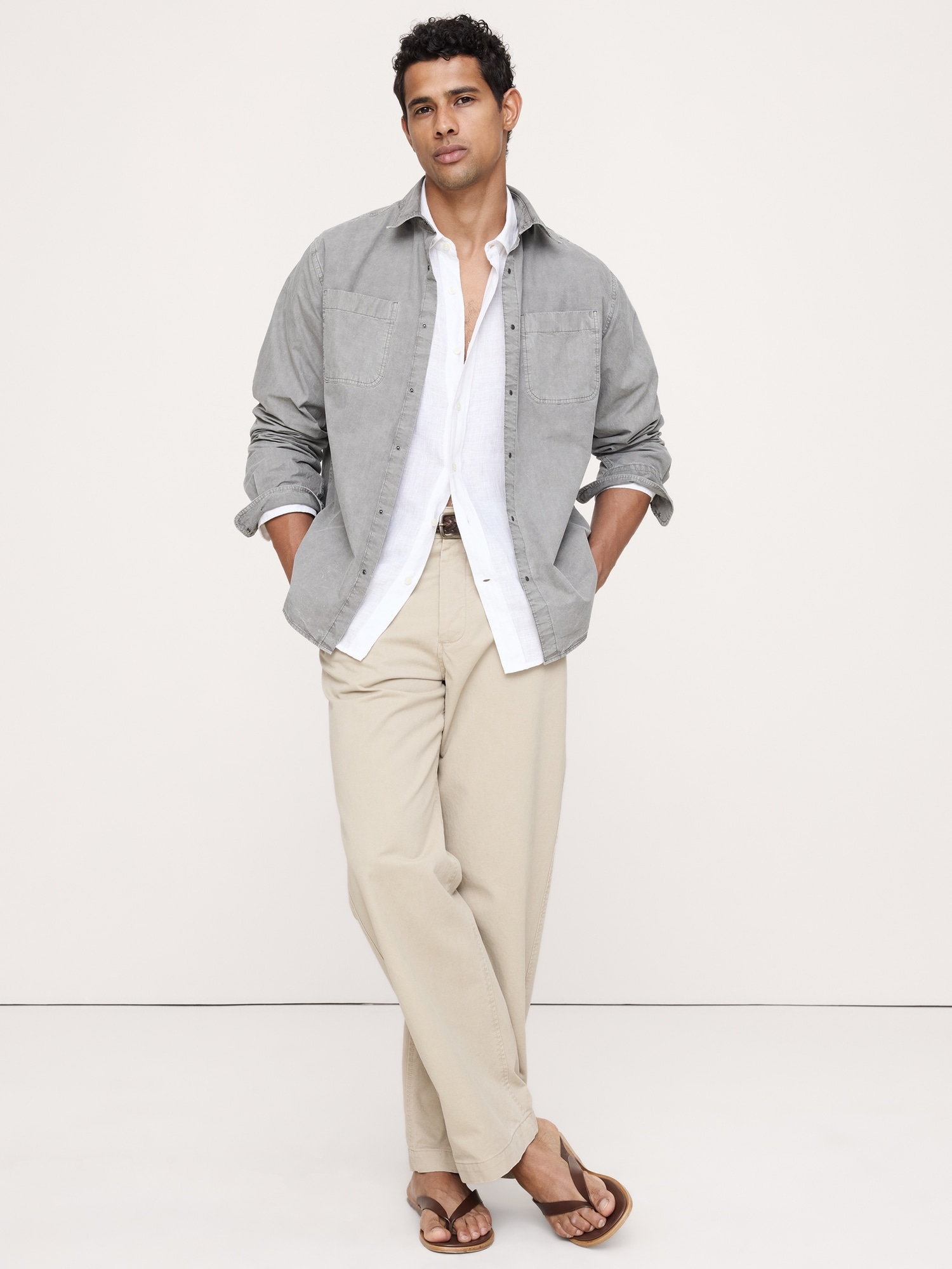 Image number 1 showing, Archive Reissue Relaxed-Fit Cotton Poplin Shirt