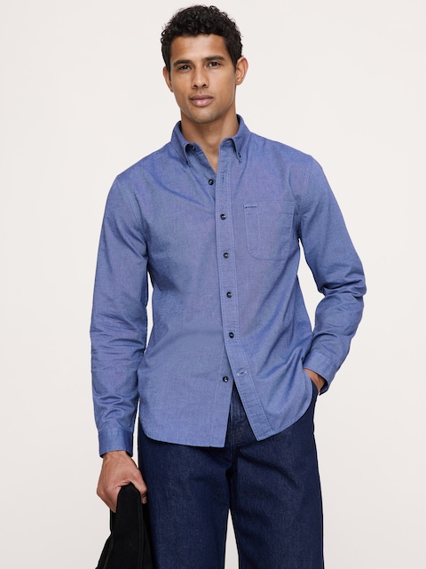 Standard-Fit Cotton Oxford Shirt