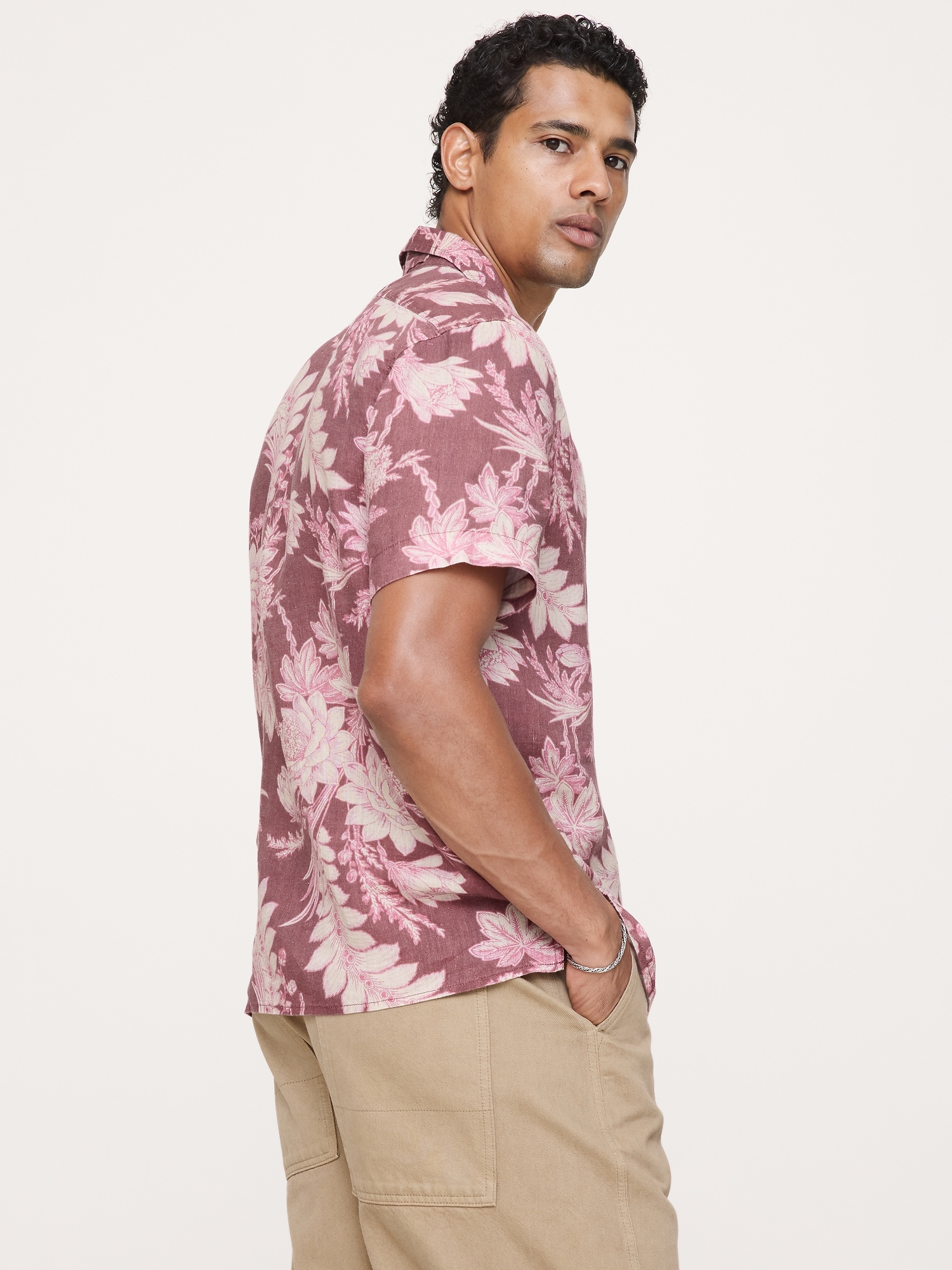 Image number 2 showing, Heritage Standard-Fit Linen Floral Resort Shirt
