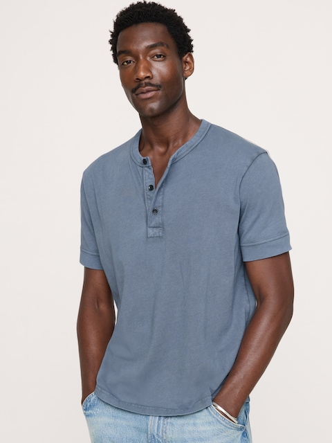 Heritage Cotton Slub Henley T-Shirt