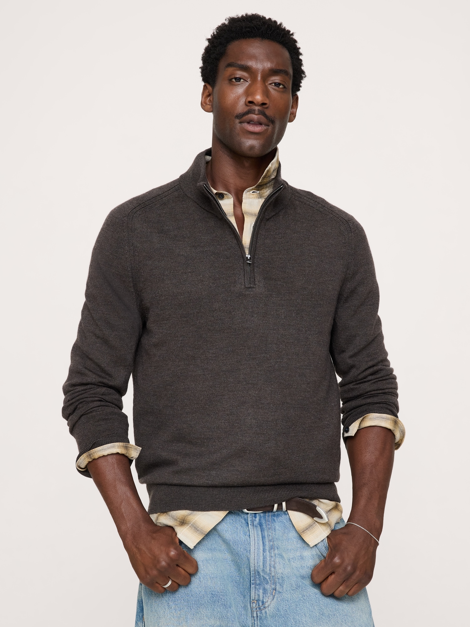 Merino Half-Zip Sweater - thumbnail 2