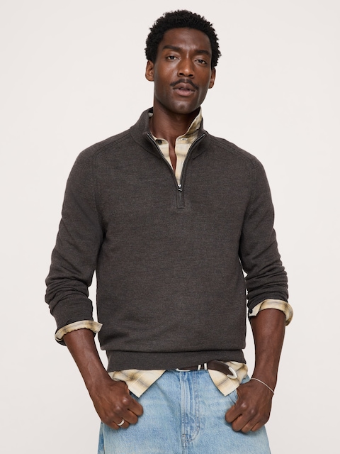 Merino Quarter-Zip Sweater