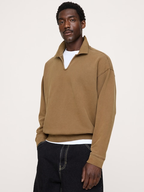 French Terry Popover Polo