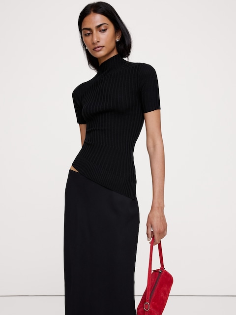 Sculpted Asymmetrical Sweater Tee