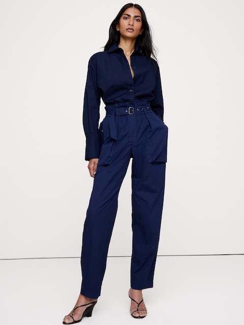 Ripstop Cotton Paperbag Pant