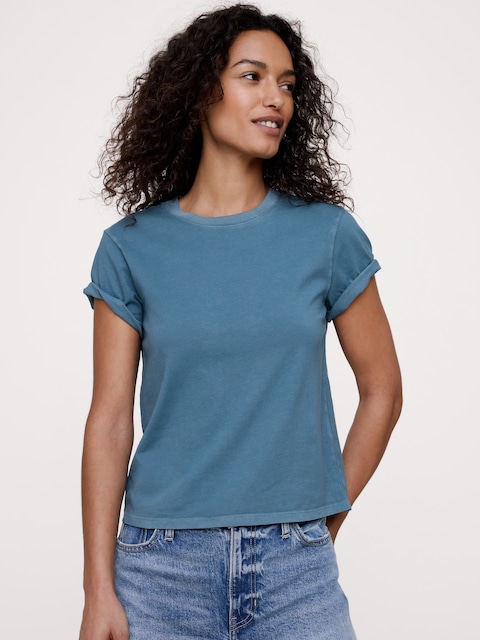Vintage Cotton Crew-Neck T-Shirt