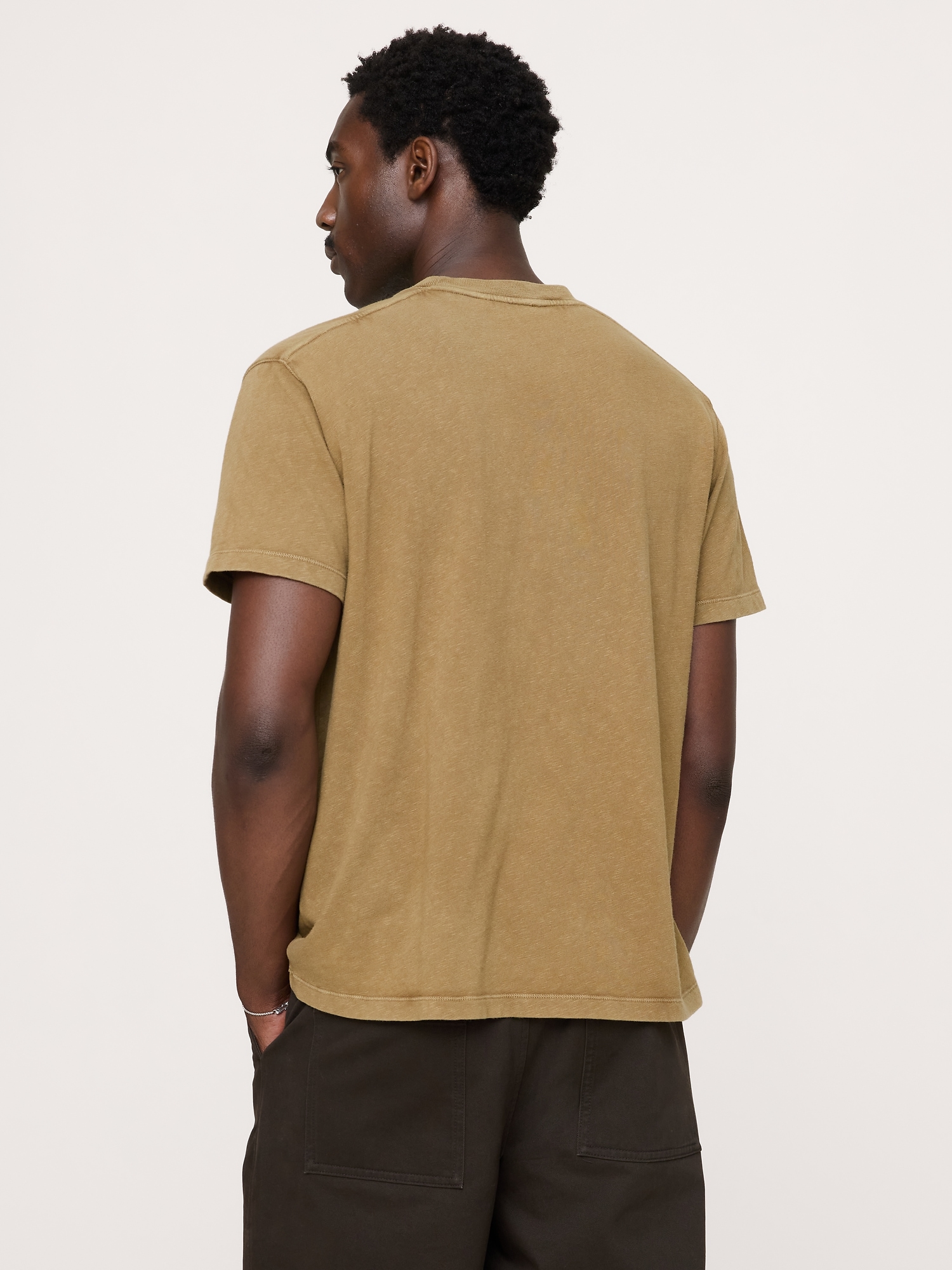 Midweight Cotton Slub Crew-Neck T-Shirt