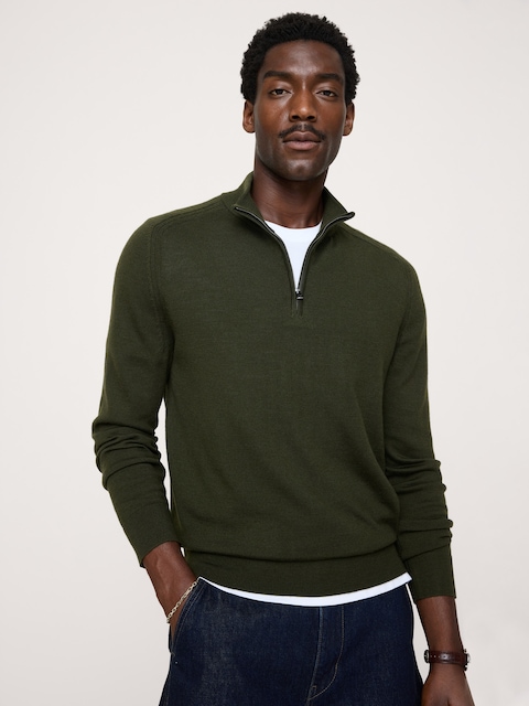Merino Quarter-Zip Sweater