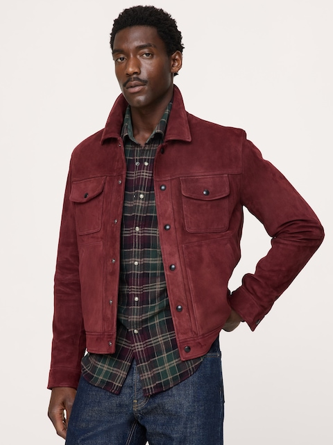 Suede Trucker Jacket