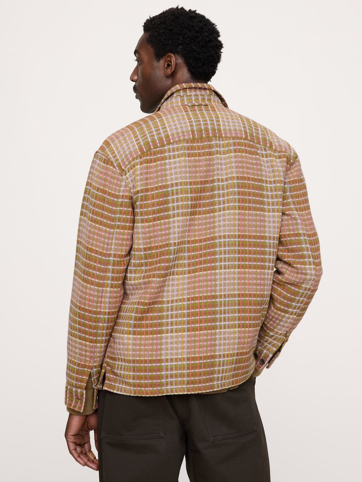 Relaxed-Fit Textured Flannel Shirt - thumbnail 4