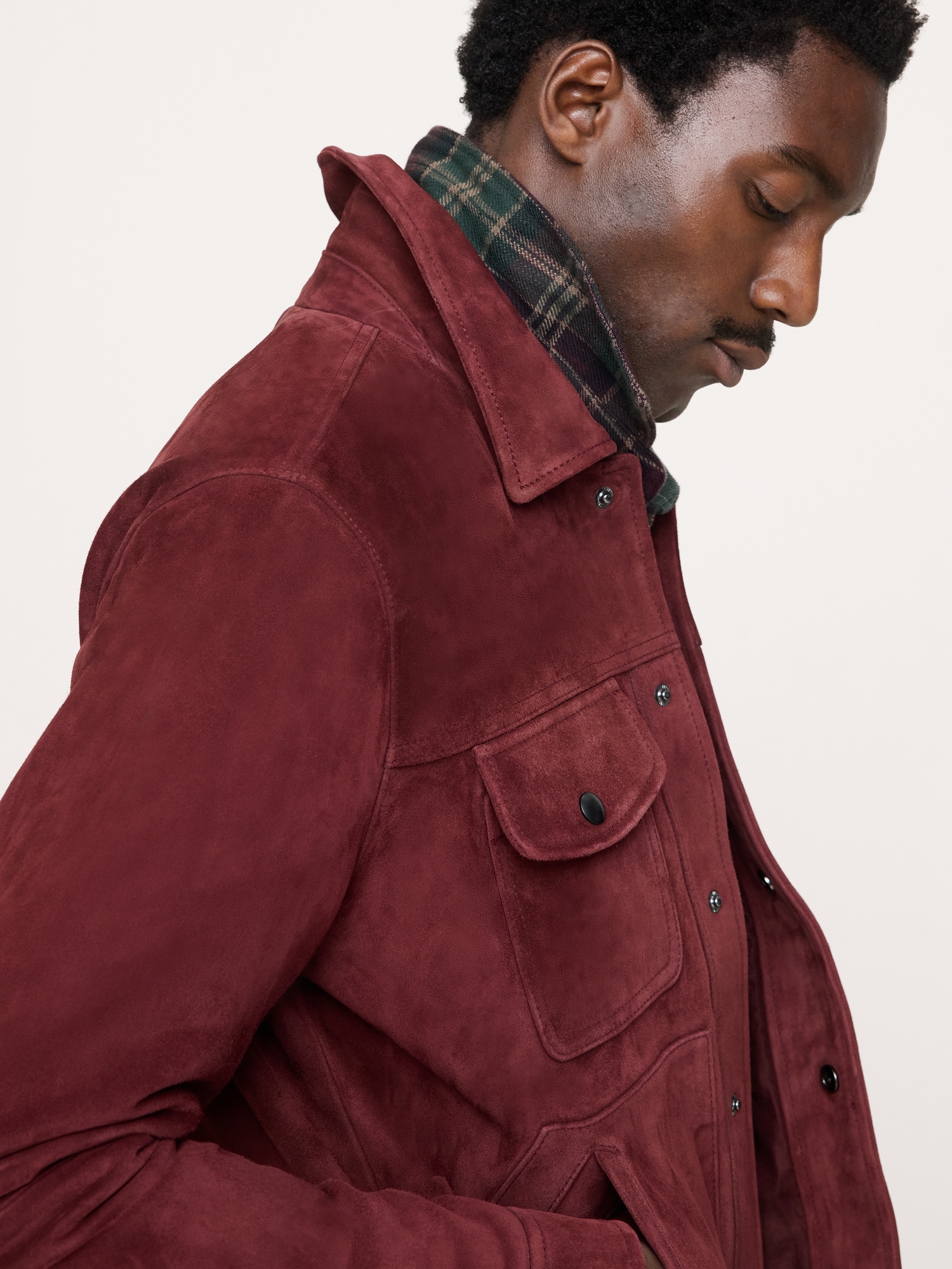 Image number 8 showing, Suede Trucker Jacket