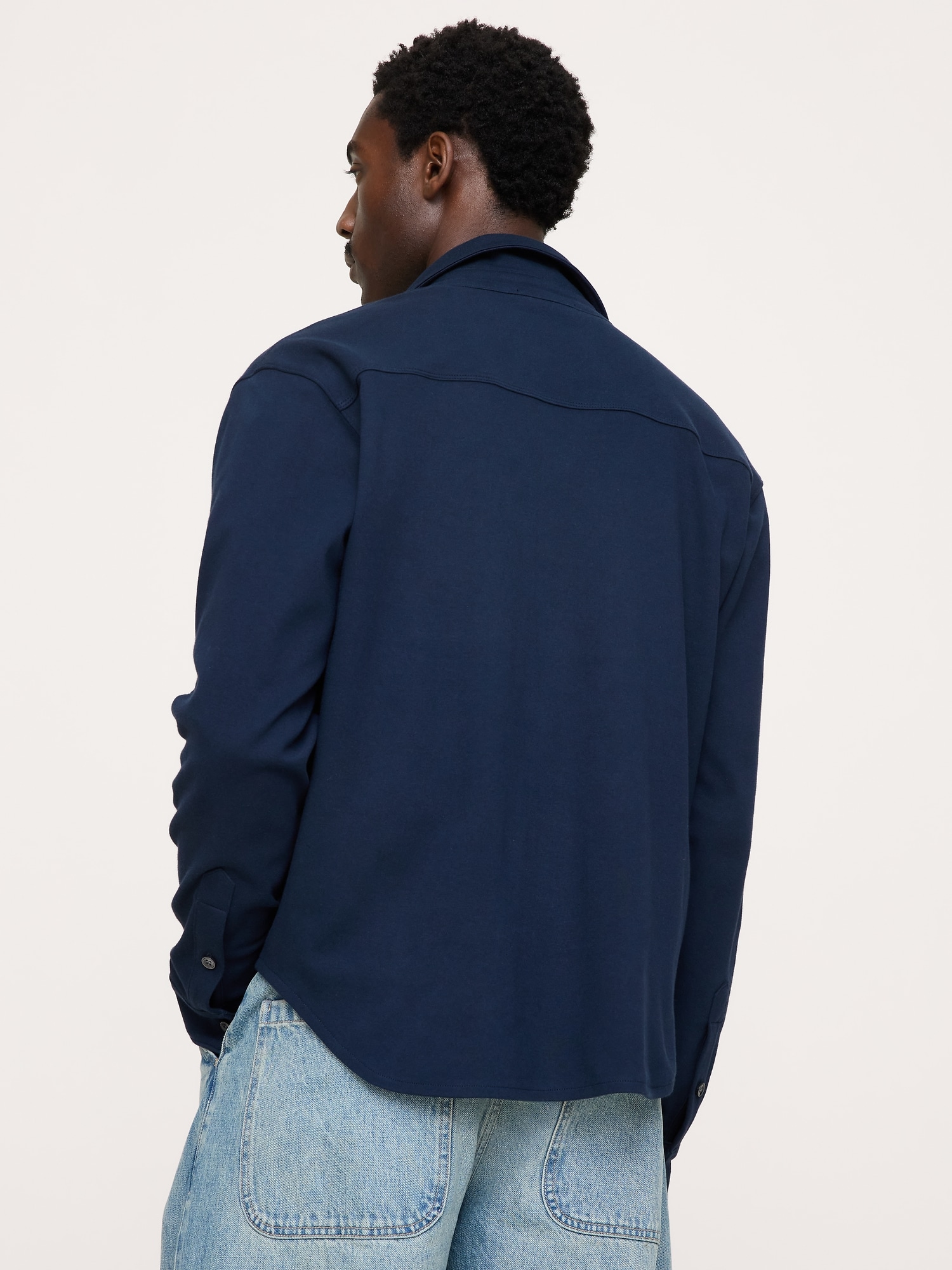 Luxury-Touch Button-Down Shirt - thumbnail 3