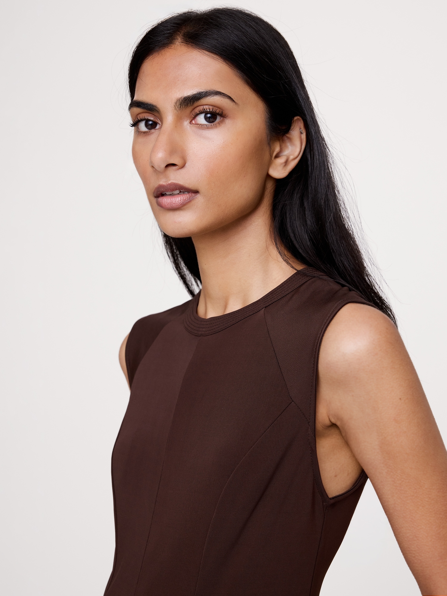 Image number 6 showing, Matte Jersey Paneled Maxi Dress
