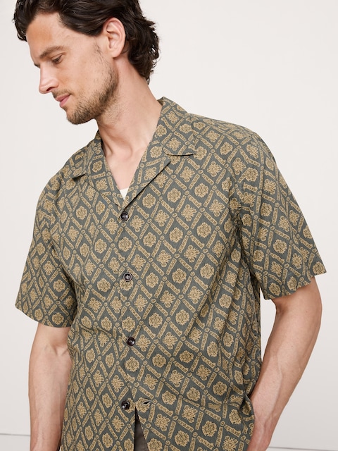 Relaxed-Fit Cotton Poplin Resort Shirt