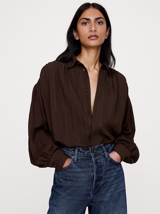 Oversized Textured Tunic