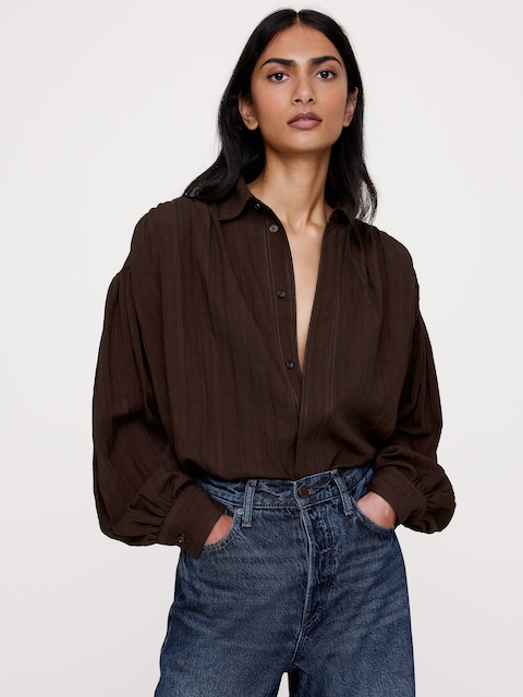 Oversized Textured Tunic