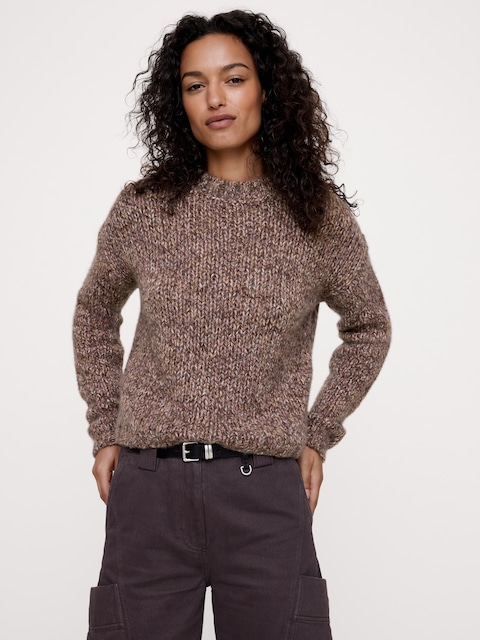 Merino-Cashmere Crew-Neck Sweater