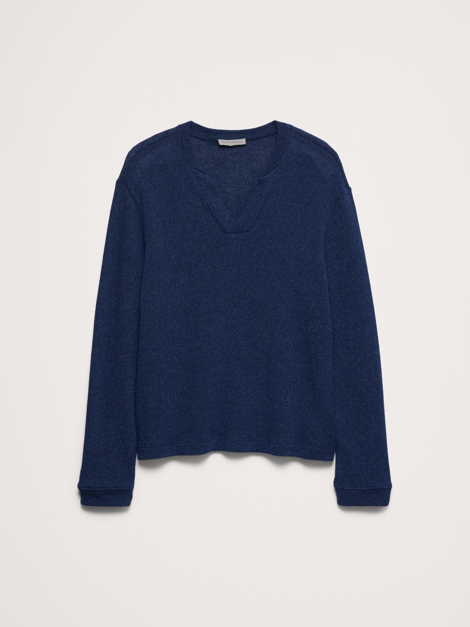 Image number 4 showing, Marled Notch-Neck T-Shirt