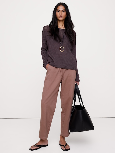 The Getaway Straight-Leg Pant in Cotton