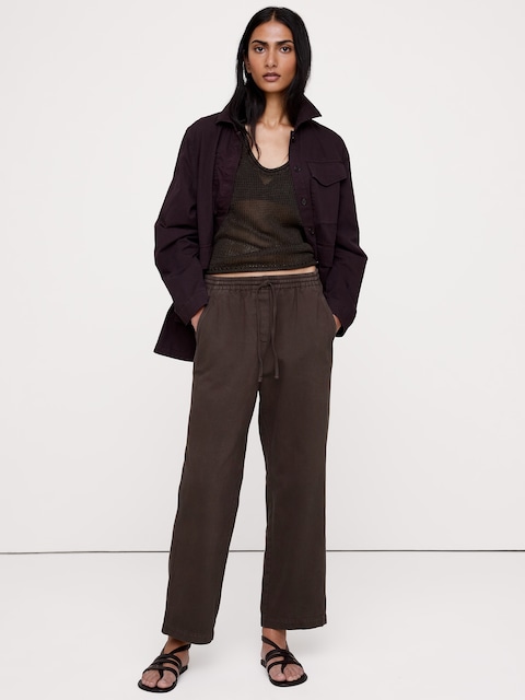 The Getaway Straight-Leg Pant in Cotton