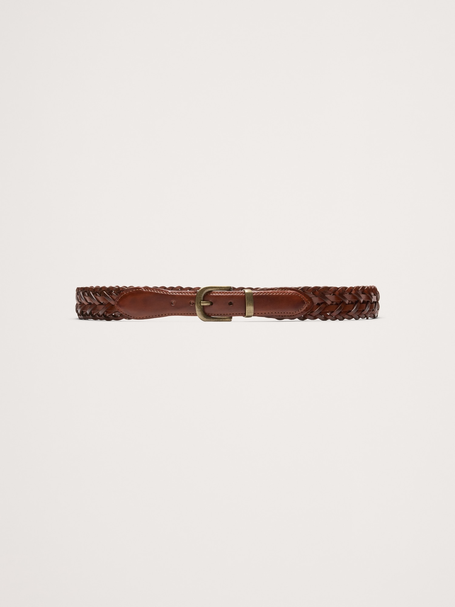 Image number 1 showing, Vintage Woven Leather Belt