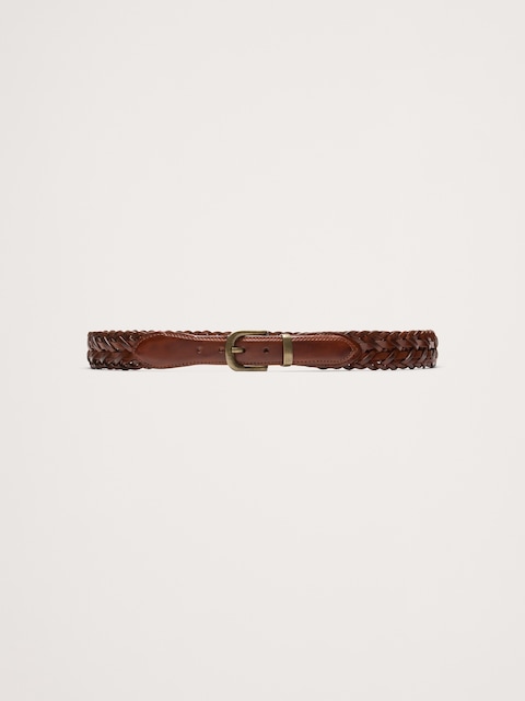 Vintage Woven Leather Belt