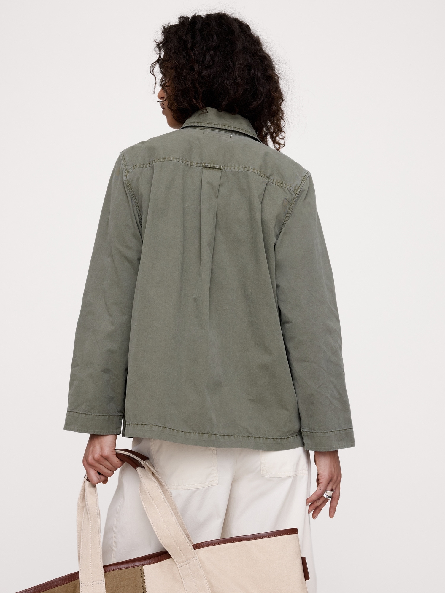 Image number 4 showing, Cotton Twill Shirt Jacket