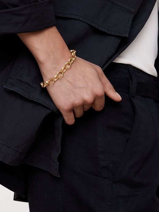 Double Ring Chain Bracelet | Banana Republic