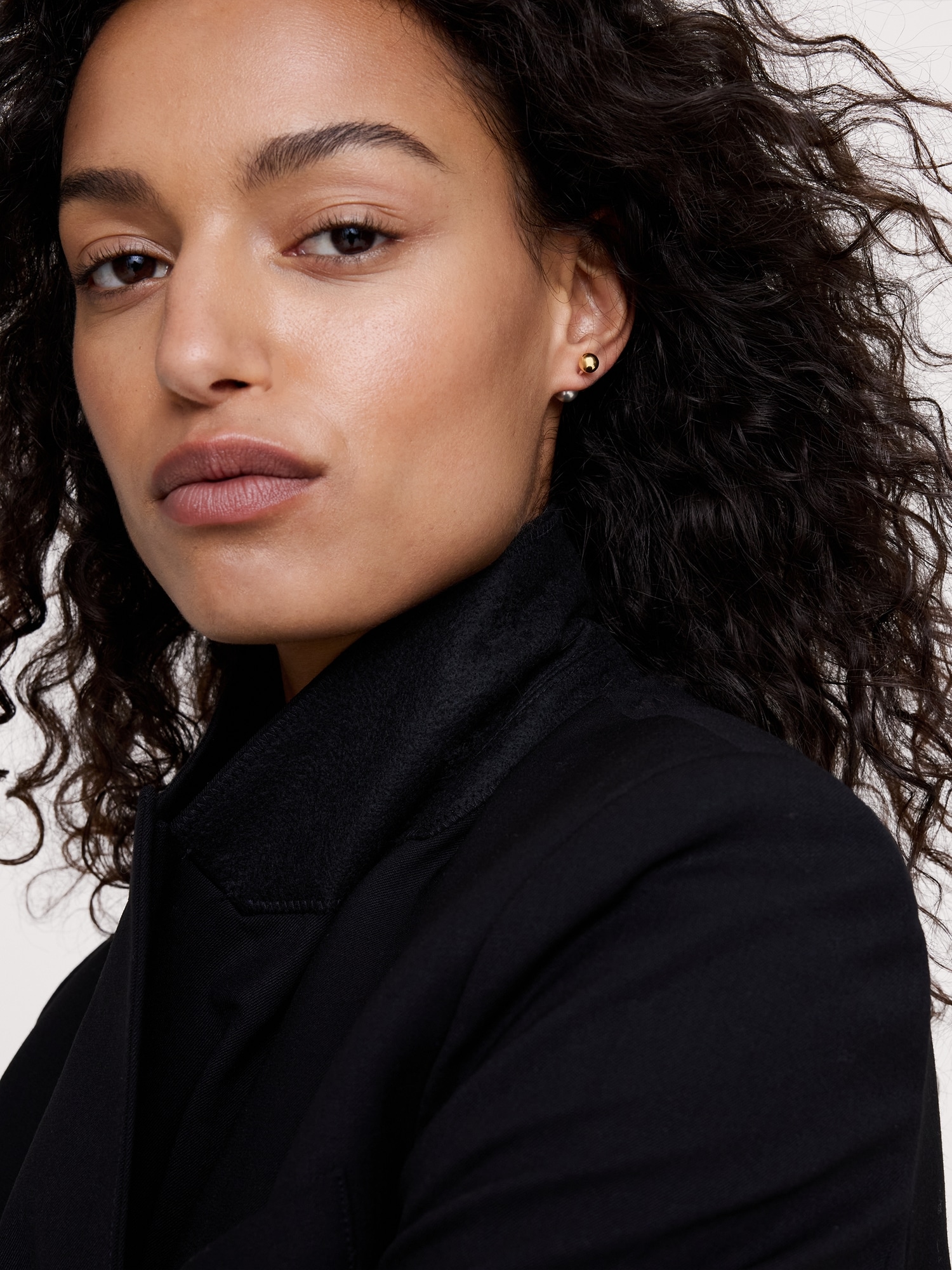 Image number 2 showing, Mixed Metal Stud Earrings